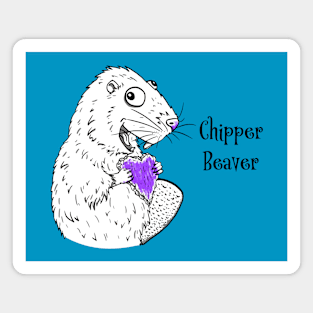 Chipper Beaver - Violet Edition Magnet